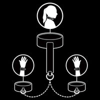 Thumbnail for Set di Manette BDSM in Pelle Vegan e Metallo Nickel Free per Giocatori Esperti