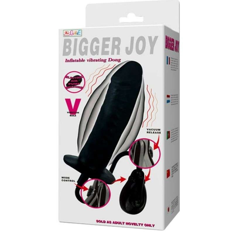 Dildo Gonfiabile Extra Grande per Esperti con Vibrazione e Pompa