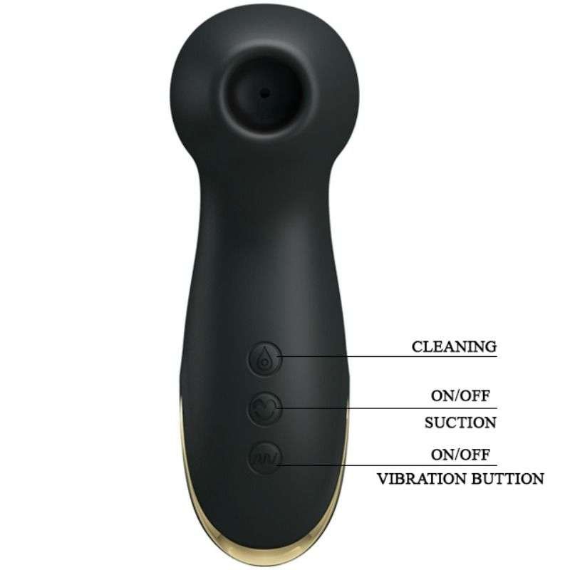 Martello Vibrante e Aspirante IPX7 con 7 modalità di piacere