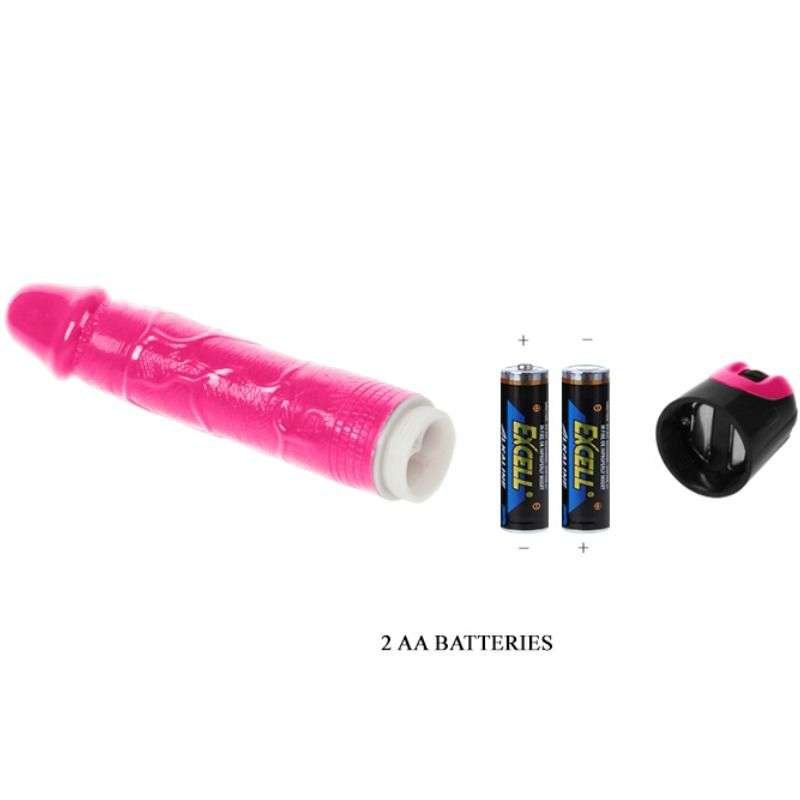 Dildo Glitterato Rosa con Vibrazioni Potenti e Multi-Velocità