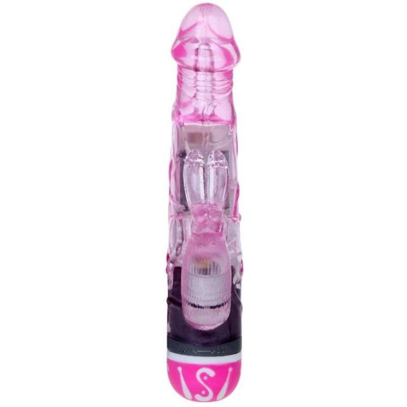 Vibratore coniglio rosa con 10 modalità di vibrazione potenziate