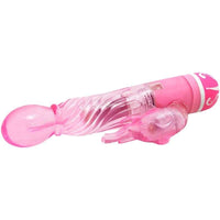 Thumbnail for Vibratore Rabbit Jelly Rosa con 10 modalità e stimolatore clitoride