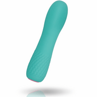 Thumbnail for Vibratore Leila Ricaricabile Flessibile in Silicone Turchese Ergonomico