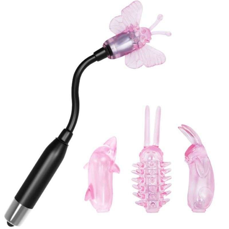 Set di 4 testine vibranti per stimolazione intensa e personalizzata