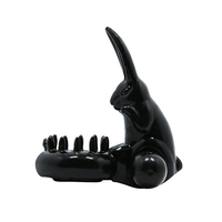 Thumbnail for Anello Vibrante in Silicone con Stimolatore Clitorideo Nero