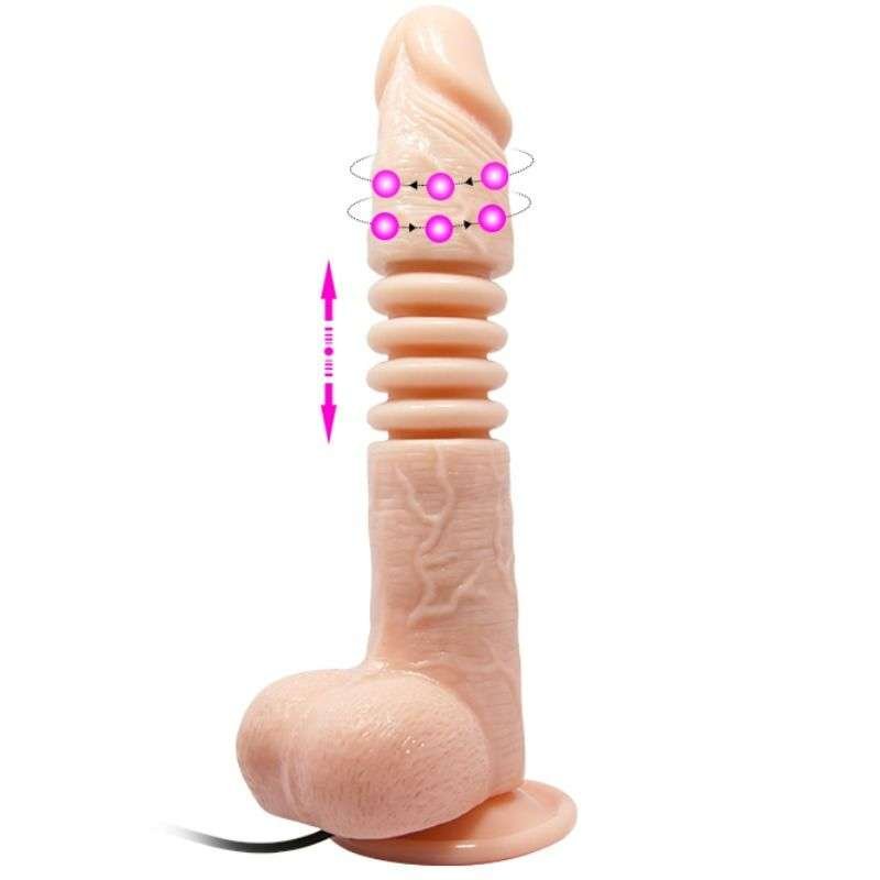 Dildo Realistico Vibrante con Ventosa e Rotazione per Piacere Estremo