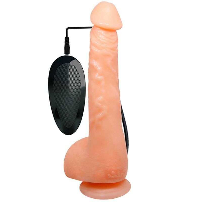 Dildo Venato con Vibrazione Potente e Ventosa per Stimolazione Realistica