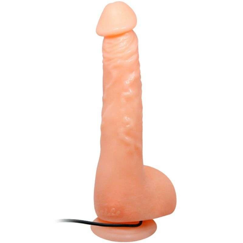 Dildo Venato con Vibrazione Potente e Ventosa per Stimolazione Realistica