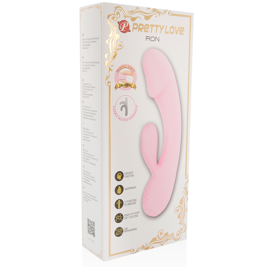 Vibratore Hugo in Silicone Morbido con 12 Modalità Potenti e Flessibile