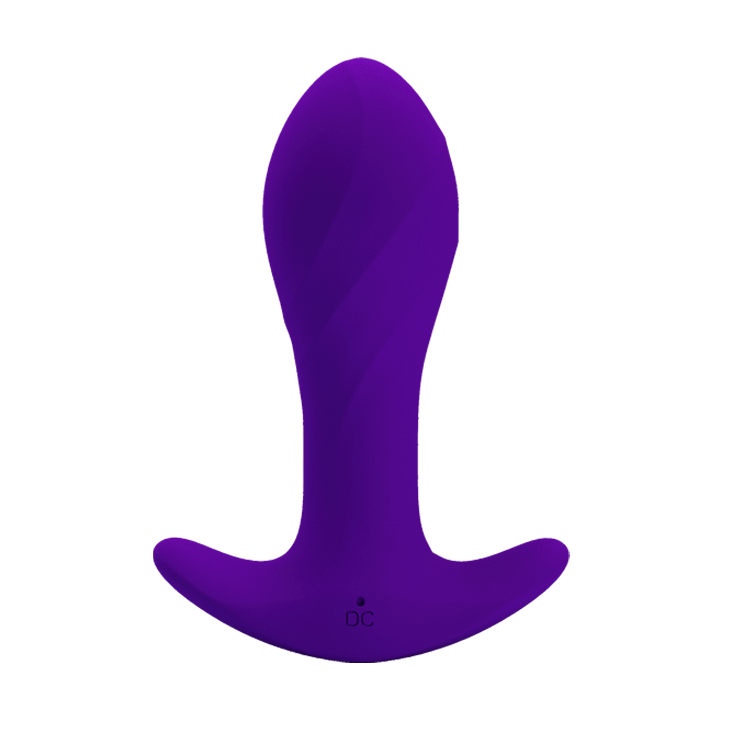 Plug anale in silicone medicale con 12 vibrazioni, flessibile e confortevole