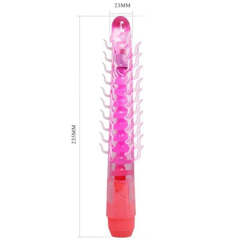 Dildo Piegbhevole Vibrante Stimolante in Vera Pelle 23,5 cm