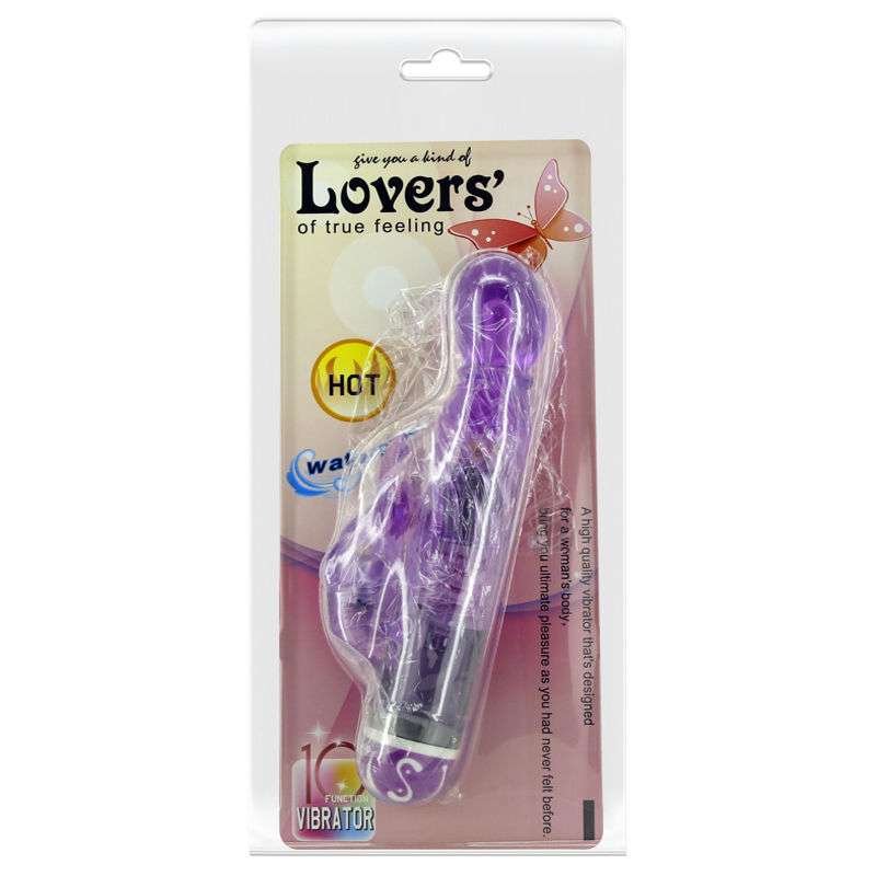 Vibratore Jelly Rabbit Viola con 10 Modalità di Vibrazione Potenti