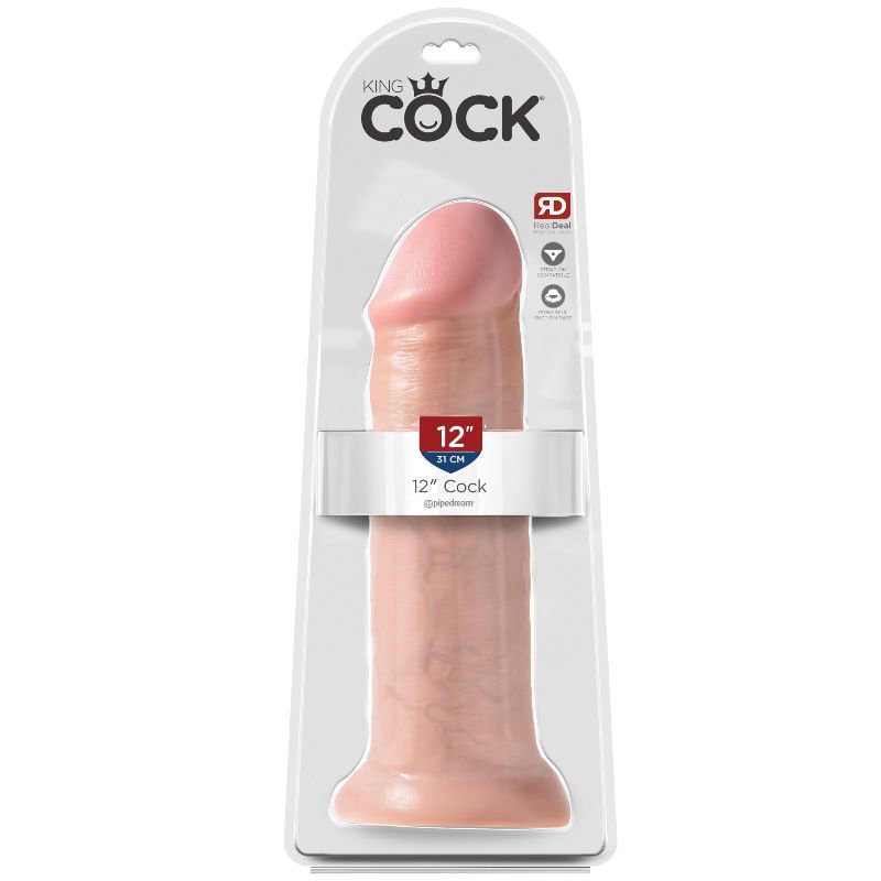Dildo Realistico con Ventosa e Dettagli a Mano, 30 cm