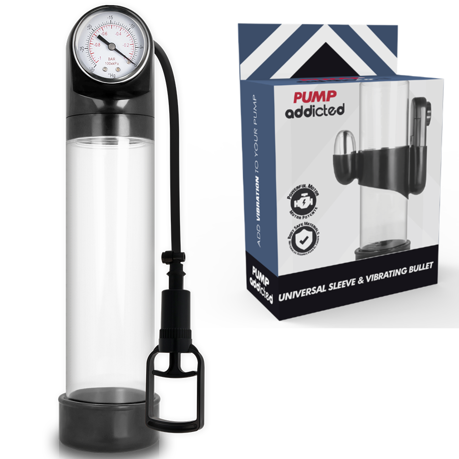 Pompa Erezione Pump Addicted con Vibratore per Migliorare Prestazioni e Dimensioni