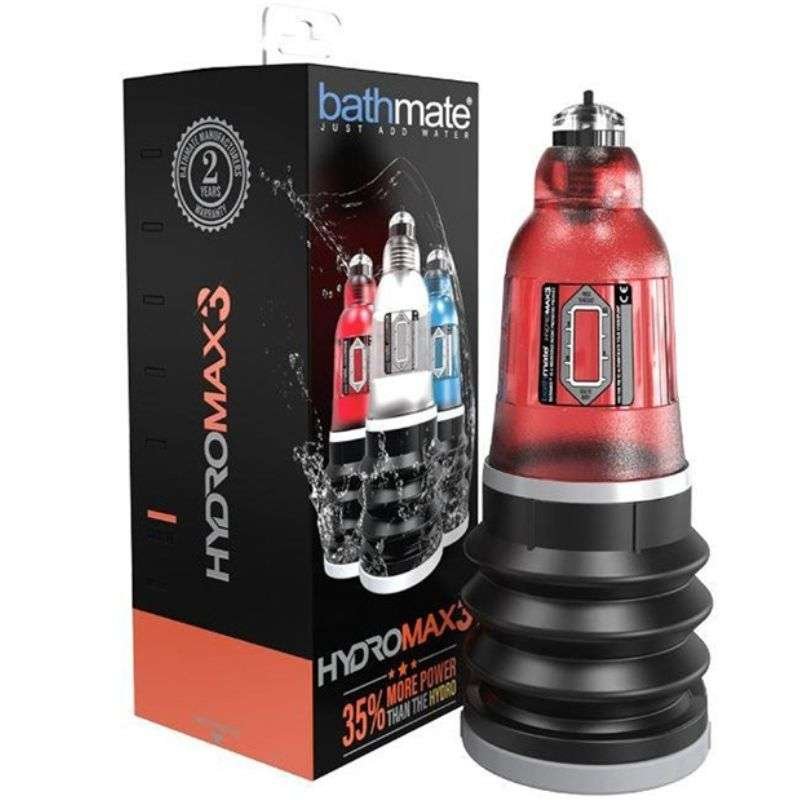 Pompa Hydromax 3 Rosso per tutte le taglie del pene 7,6-27,9 cm
