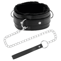 Thumbnail for Collare BDSM imbottito regolabile con fibbia di blocco e guinzaglio in pelle PVC