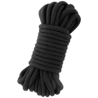 Thumbnail for Cordone BDSM in cotone Black - Gioco di Dominazione Sicuro