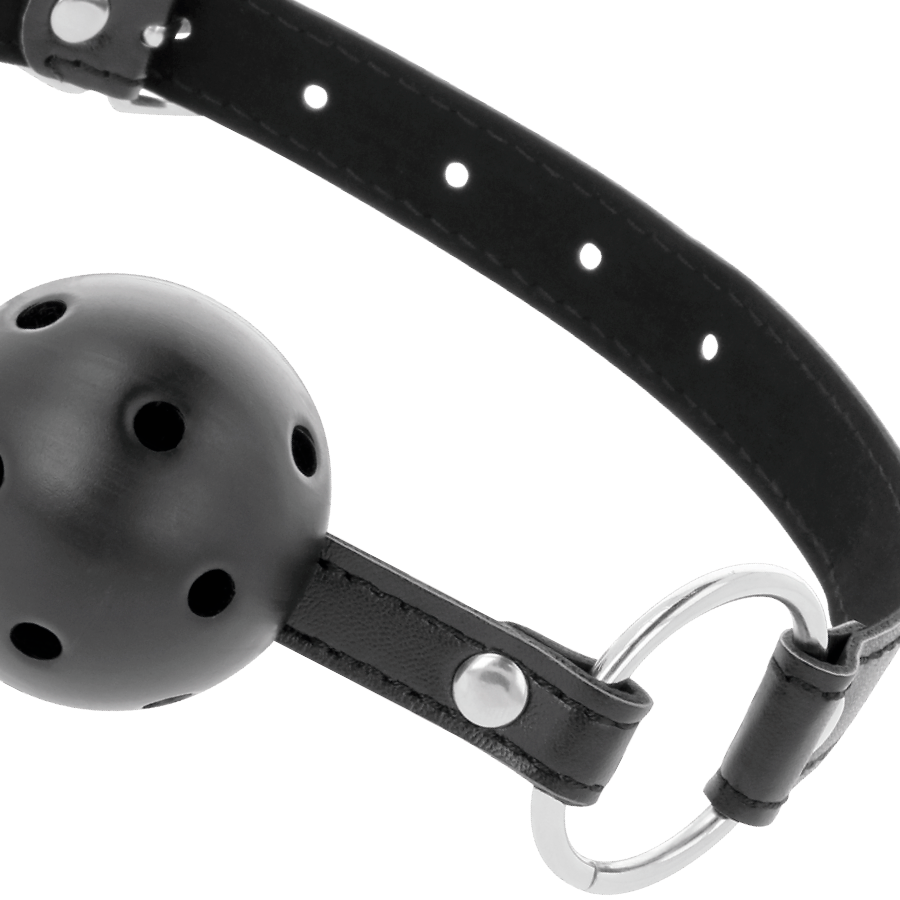 Bavaglio in Pelle Regolabile per BDSM e Feticismo, Elegante e Impermeabile
