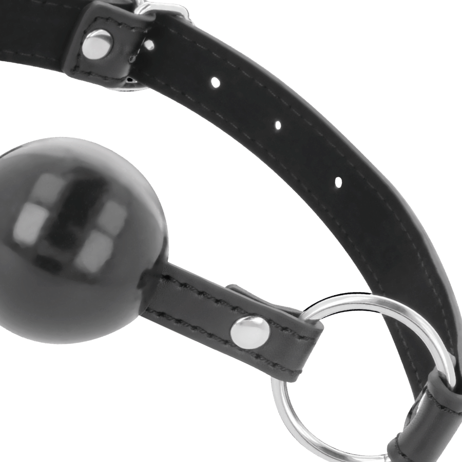 Bavaglio in pelle regolabile per giochi BDSM e fetish di qualità