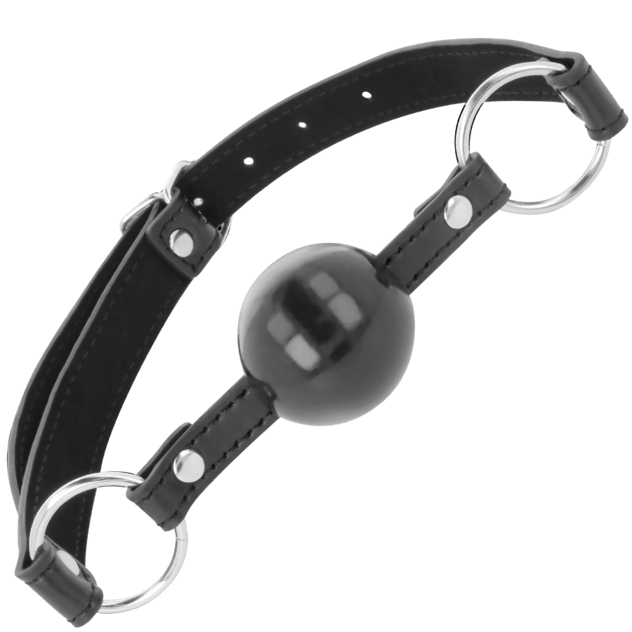 Bavaglio in pelle regolabile per giochi BDSM e fetish di qualità