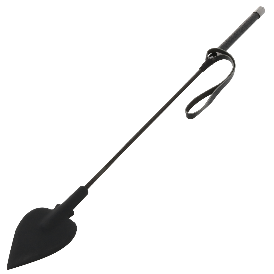 Frusta BDSM con punta in silicone e manico di qualità – 60 cm di dominanza