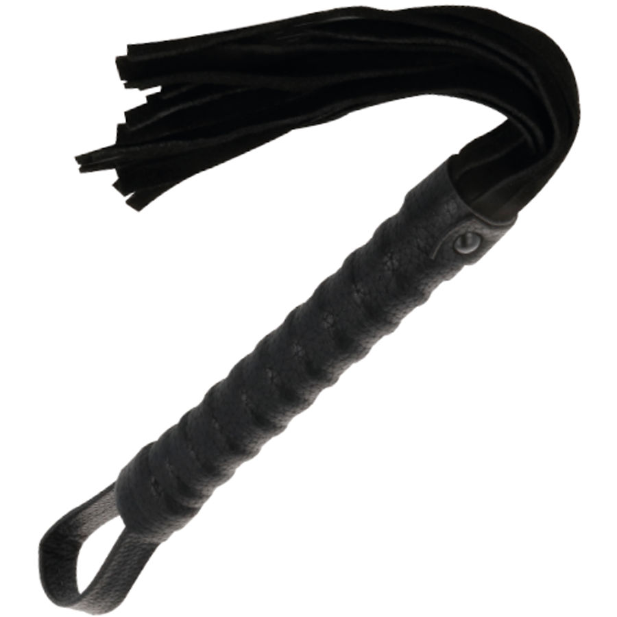 Collezione Darkness: Elegante Frusta Bondage Nera per BDSM