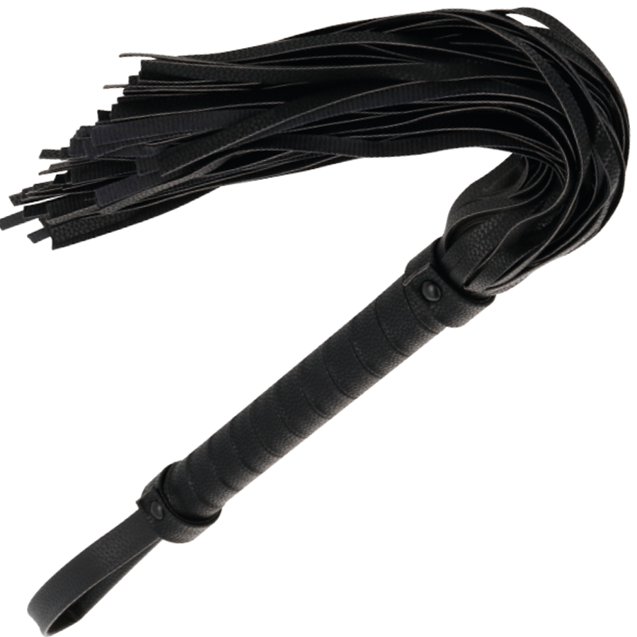 Frusta bondage Darkness in Nero - Elegante giocattolo BDSM per adulti