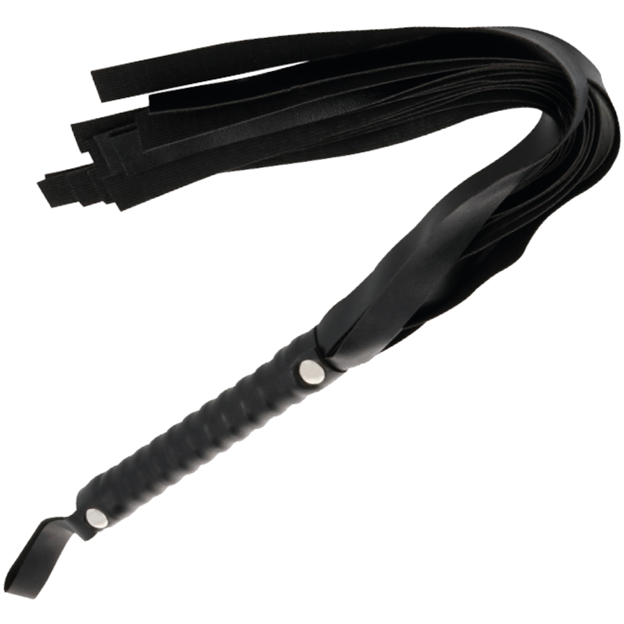 Frusta BDSM Elegante Nero Darkness per Giochi di Seduzione e Bondage