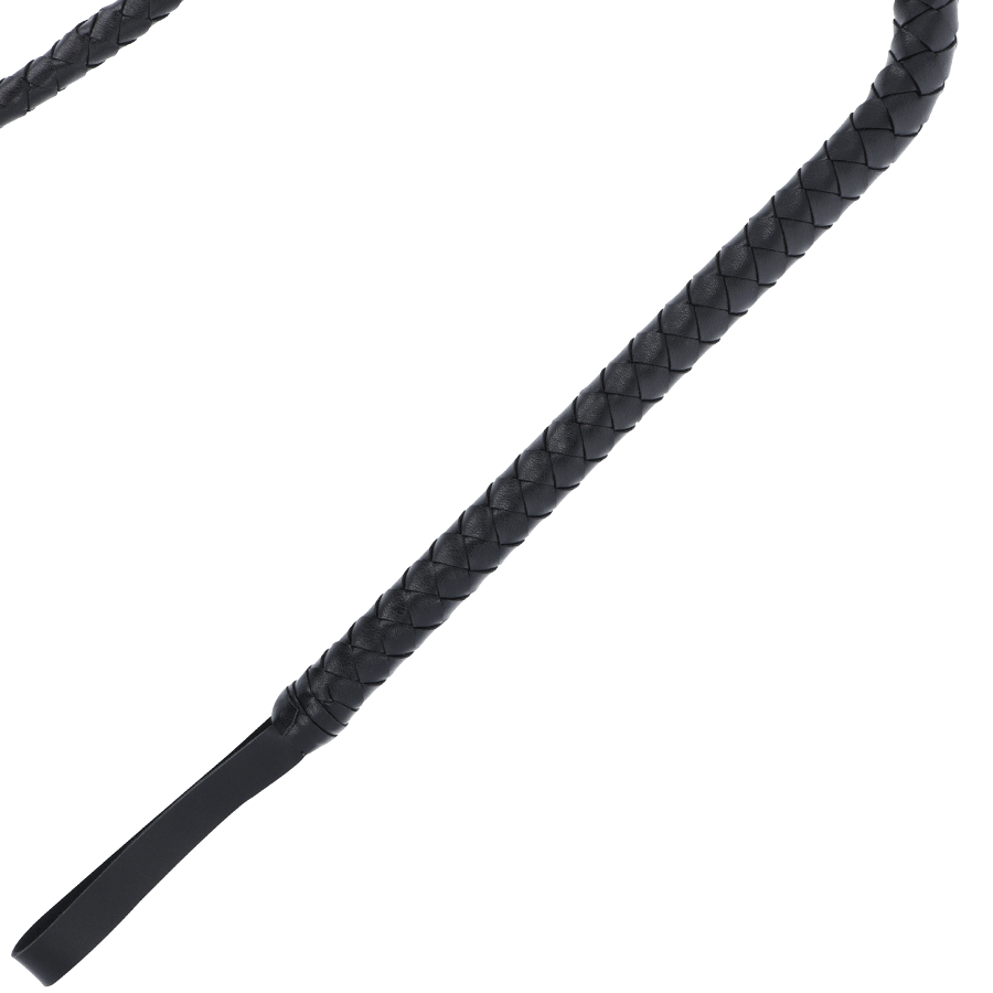 Frusta bondage Darkness in nero elegante per giochi BDSM e fetish