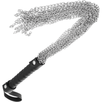 Thumbnail for Frusta bondage Darkness in metallo nero – Elegante accessorio BDSM