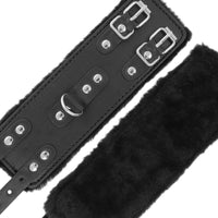 Thumbnail for Polsini Regolabili in Pelle PVC Nero per Esperienze Fetish e BDSM