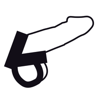 Thumbnail for Anello pene e testicoli in pelle con 5 impostazioni per erezioni più forti
