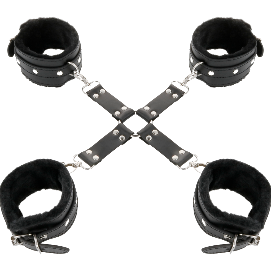 Manette BDSM in Pelle di Qualità con Cinturini Regolabili