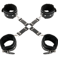 Thumbnail for Manette BDSM in Pelle di Qualità con Cinturini Regolabili