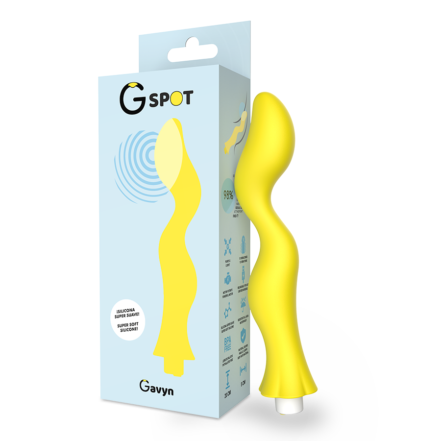 Vibratore ricaricabile G-Spot con 10 modalità di vibrazione e silicone ipoallergenico