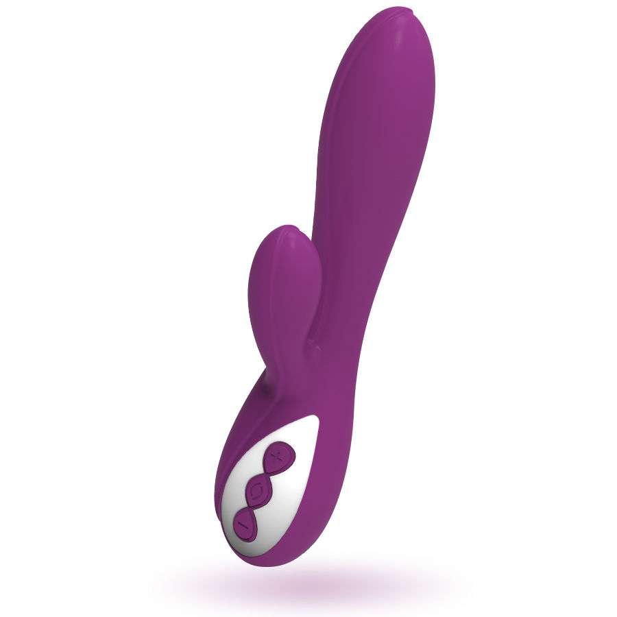 Vibratore Dual Stim: G, Clitoride, Silicone Setoso, Ricaricabile
