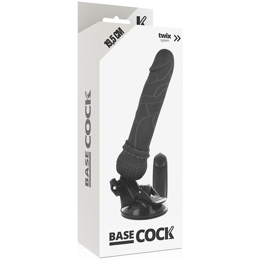 Vibrating Dildo Realistico BASECOCK con Telecomando e Base Ventosa