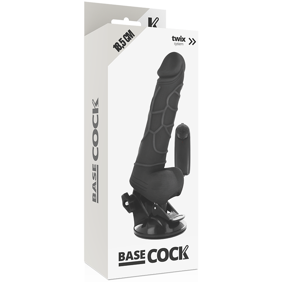Dildo Vibrante Realistico BASECOCK con Telecomando e Base a Ventosa