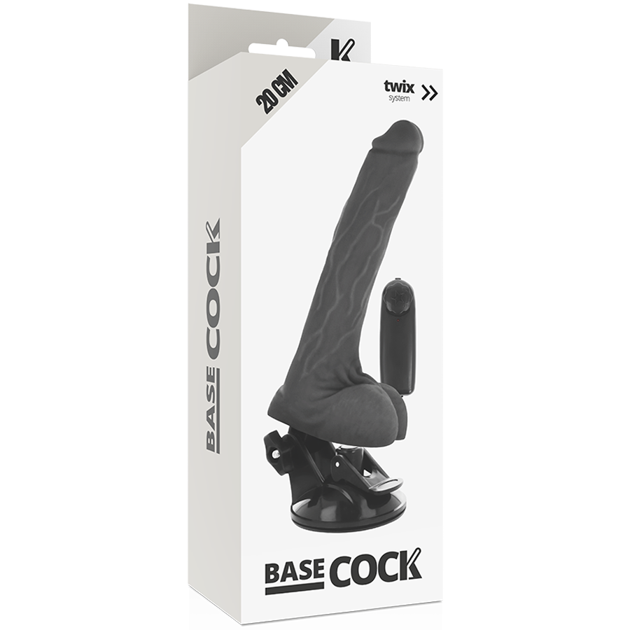 Vibrating Dildo Realistico BASECOCK con Telecomando e Base Ventosa