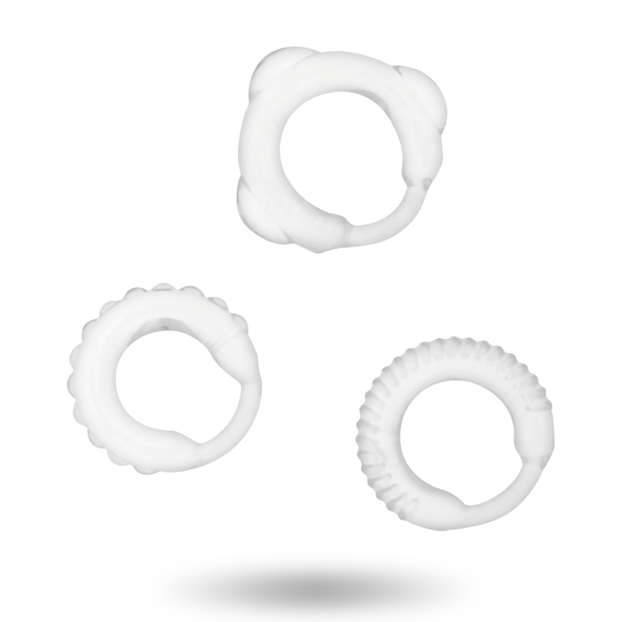 Kit di Anelli Fallici in Silicone per Erezioni Più Vigorose e Durature