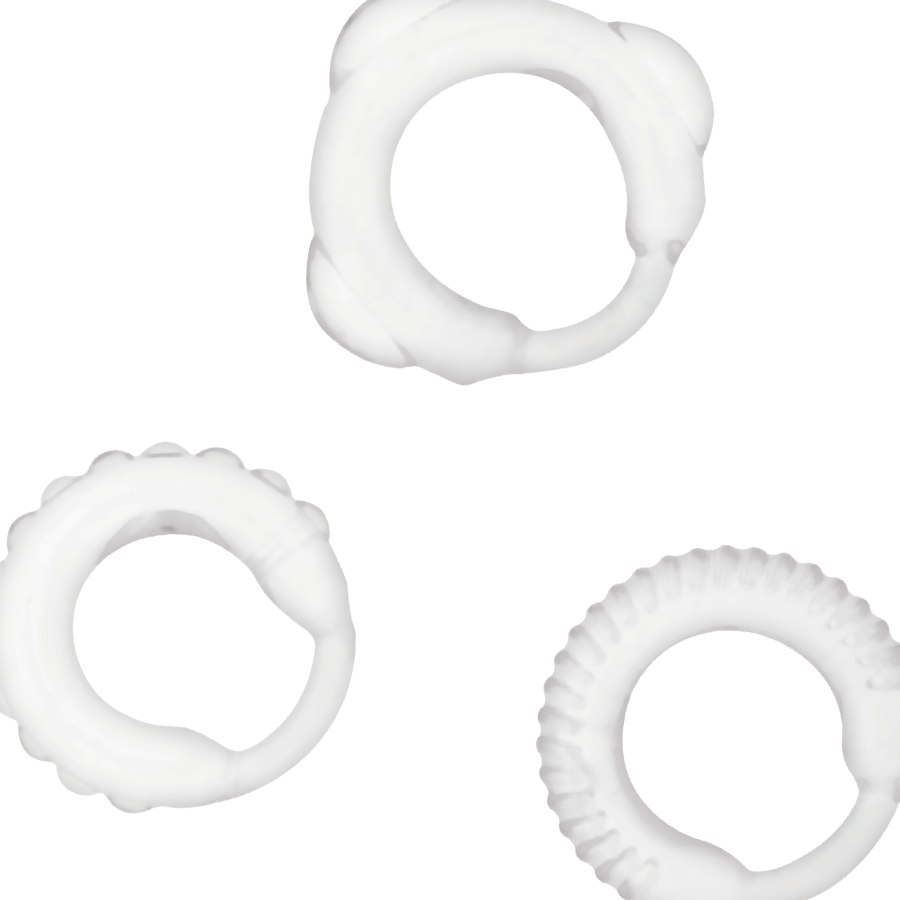 Kit di Anelli Fallici in Silicone per Erezioni Più Vigorose e Durature