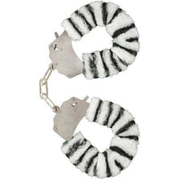 Thumbnail for Polsini Zebra in Peluche con Catena Cromata e Chiavi Sicurezza
