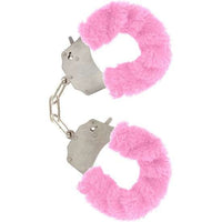Thumbnail for Polsini in Peluche Rosa con Catena Cromata e Chiavi Sicurezza