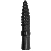 Thumbnail for Dildo All Black Lunghezza Scanalata 33 cm – Giocattolo Intimo Elegante