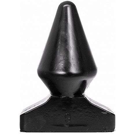 Plug anale conico All Black, stimolazione e comfort sicuro