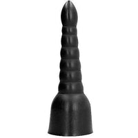 Thumbnail for Dildo All Black con Scanali Stimolanti – Grande Dimensione e Materiale Sicuro