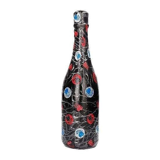 Plug Anale All Black Forma Bottiglia Champagne - Silicone Impermeabile
