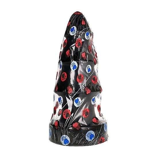 Plug Anale All Black a Forma di Albero di Natale per Esperti, 40 x14 cm