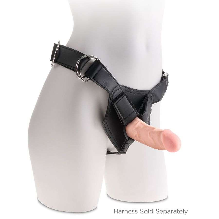 Dildo Realistico King Cock Plus Triple Density con Ventosa e Interno Rigido