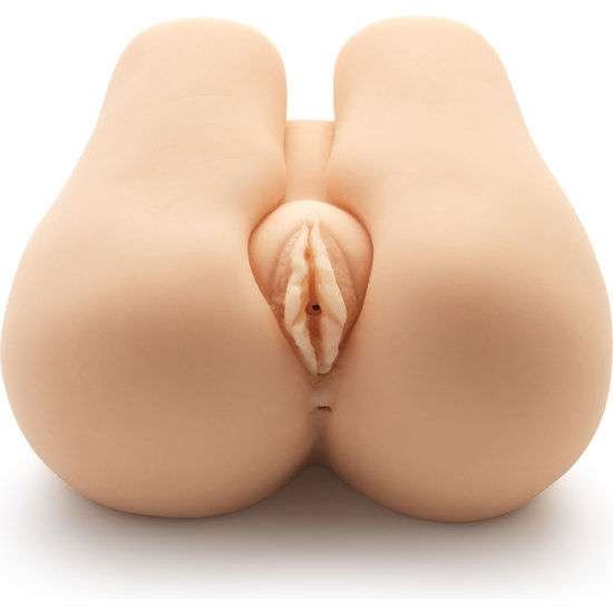 Masturbatore anatomicico con vibrazione e doppio foro per massima intensità